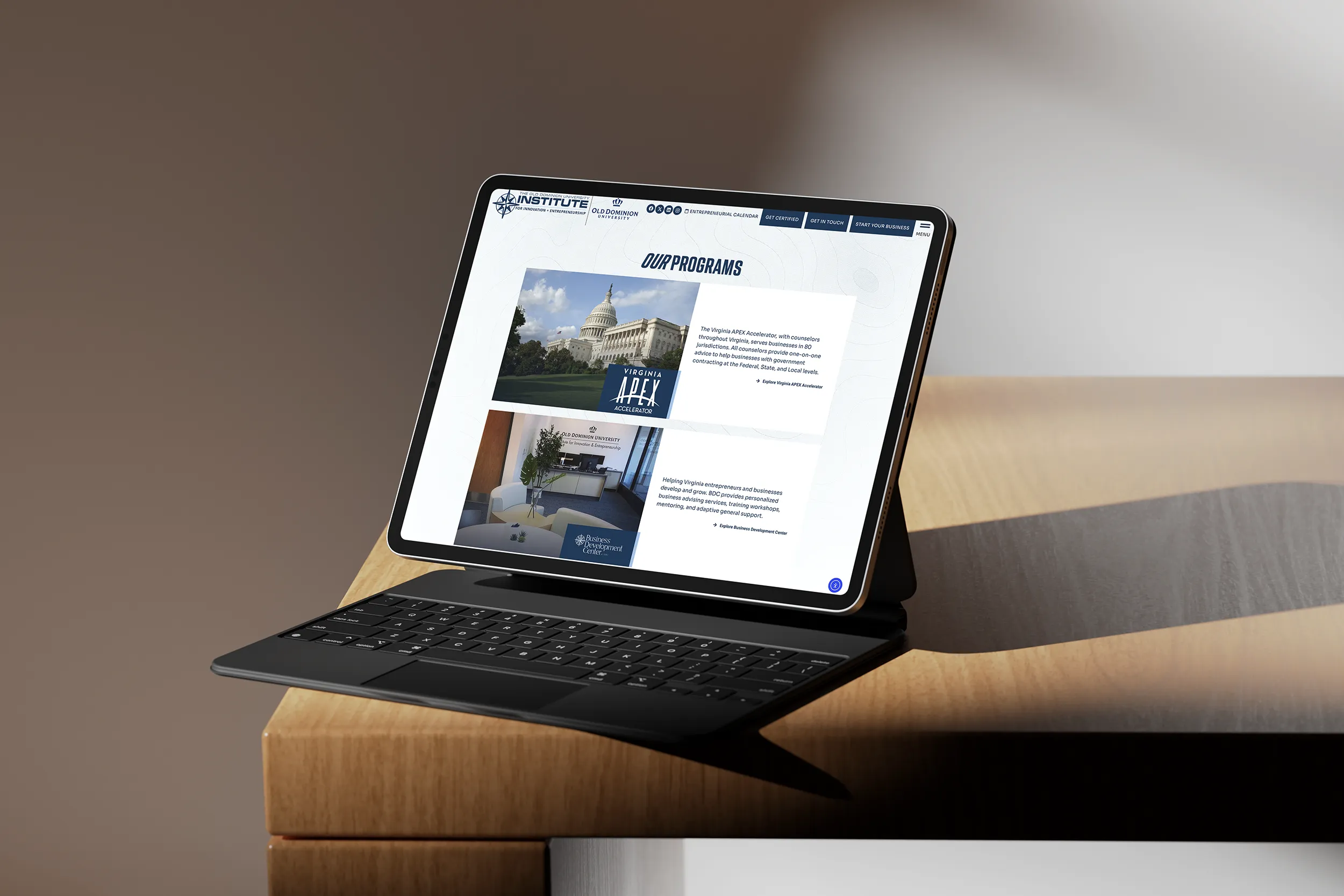 Responsive Website in Hampton Roads for the Institute for Innovation and Entrepreneurship
