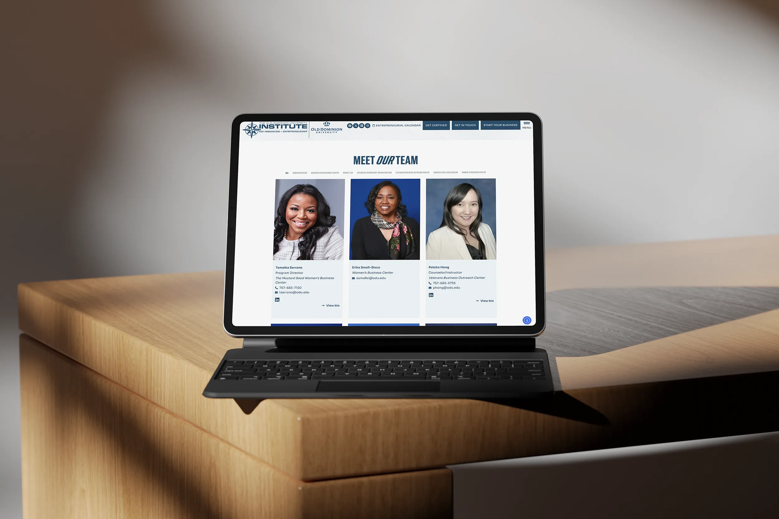 Responsive Website in Virginia Beach for the Institute for Innovation and Entrepreneurship