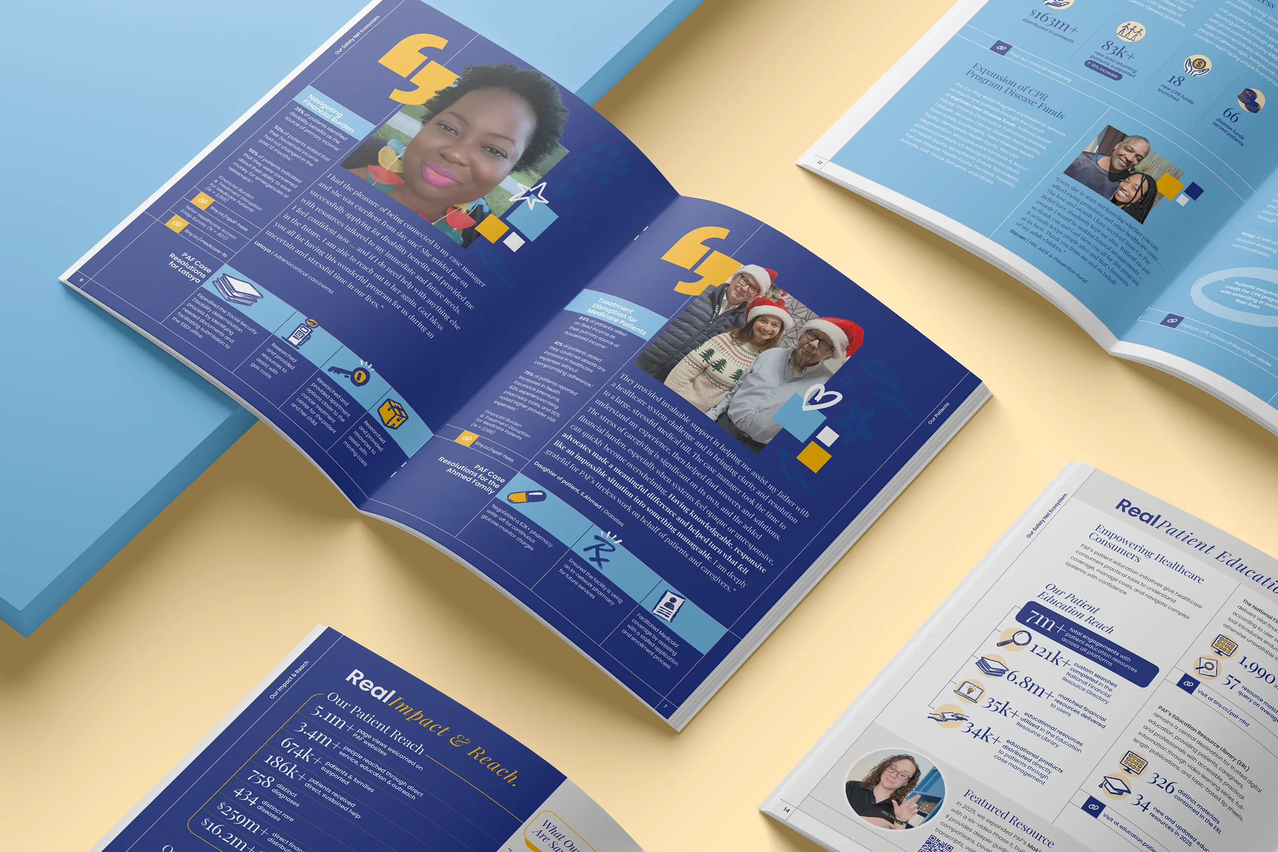 Patient Advocate Foundation - 2025 Annual Impact Report - Graphic Design Services in Virginia Beach