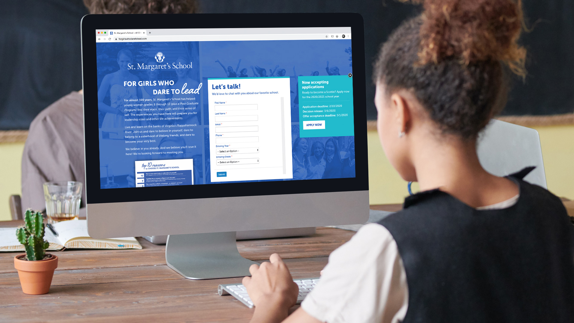 St. Margaret's School Digital Campaign – Landing Page Services Virginia Beach
