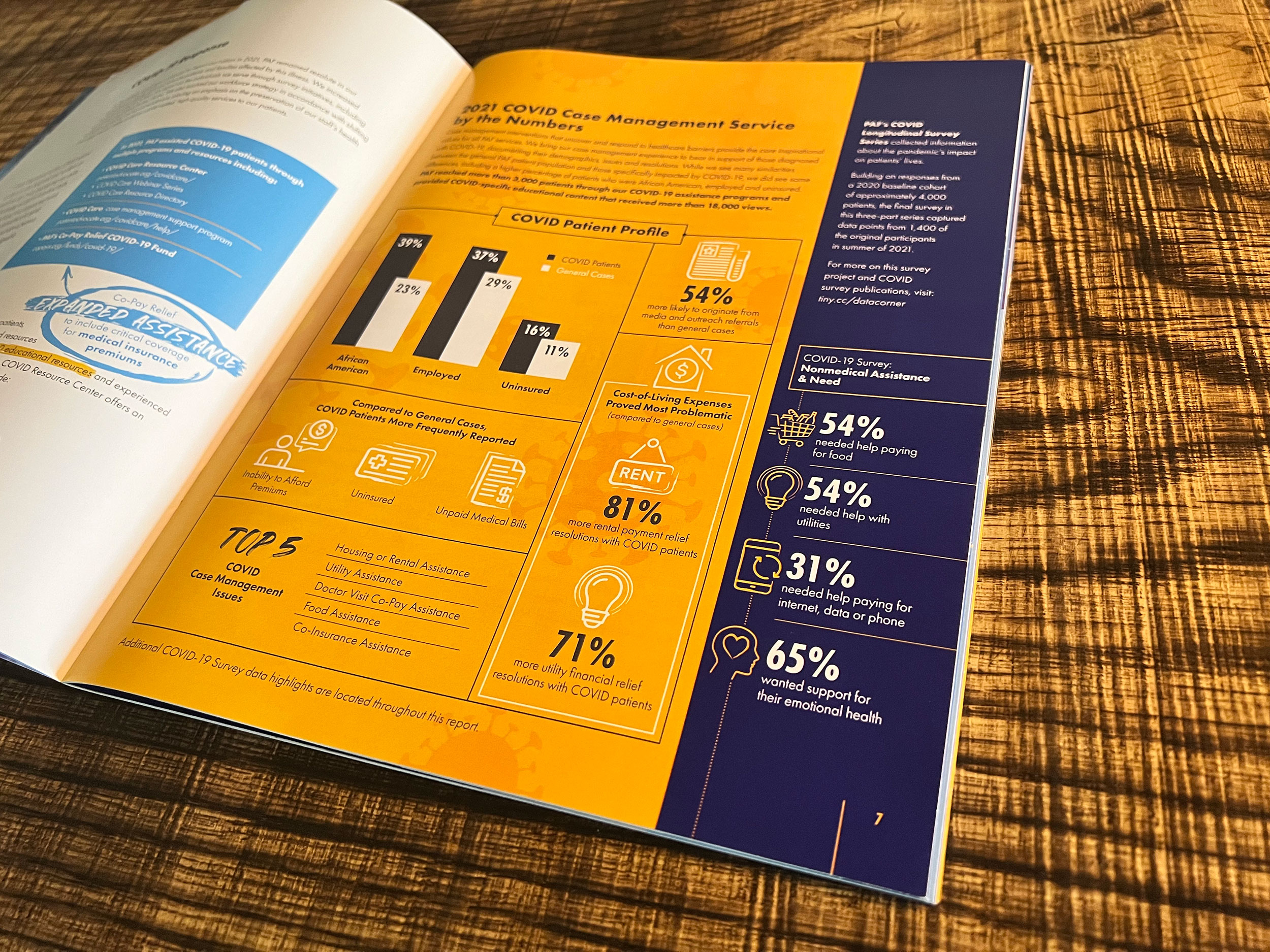 PAF 2021 Patient Impact Report COVID Profile – Annual Report Design Virginia Beach