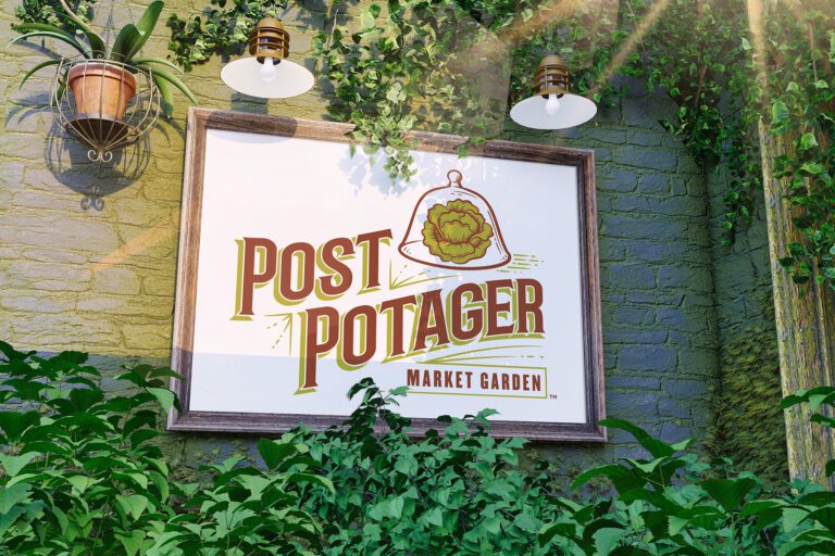 Post Potager Sign - Logo Design in Virginia Beach, VA