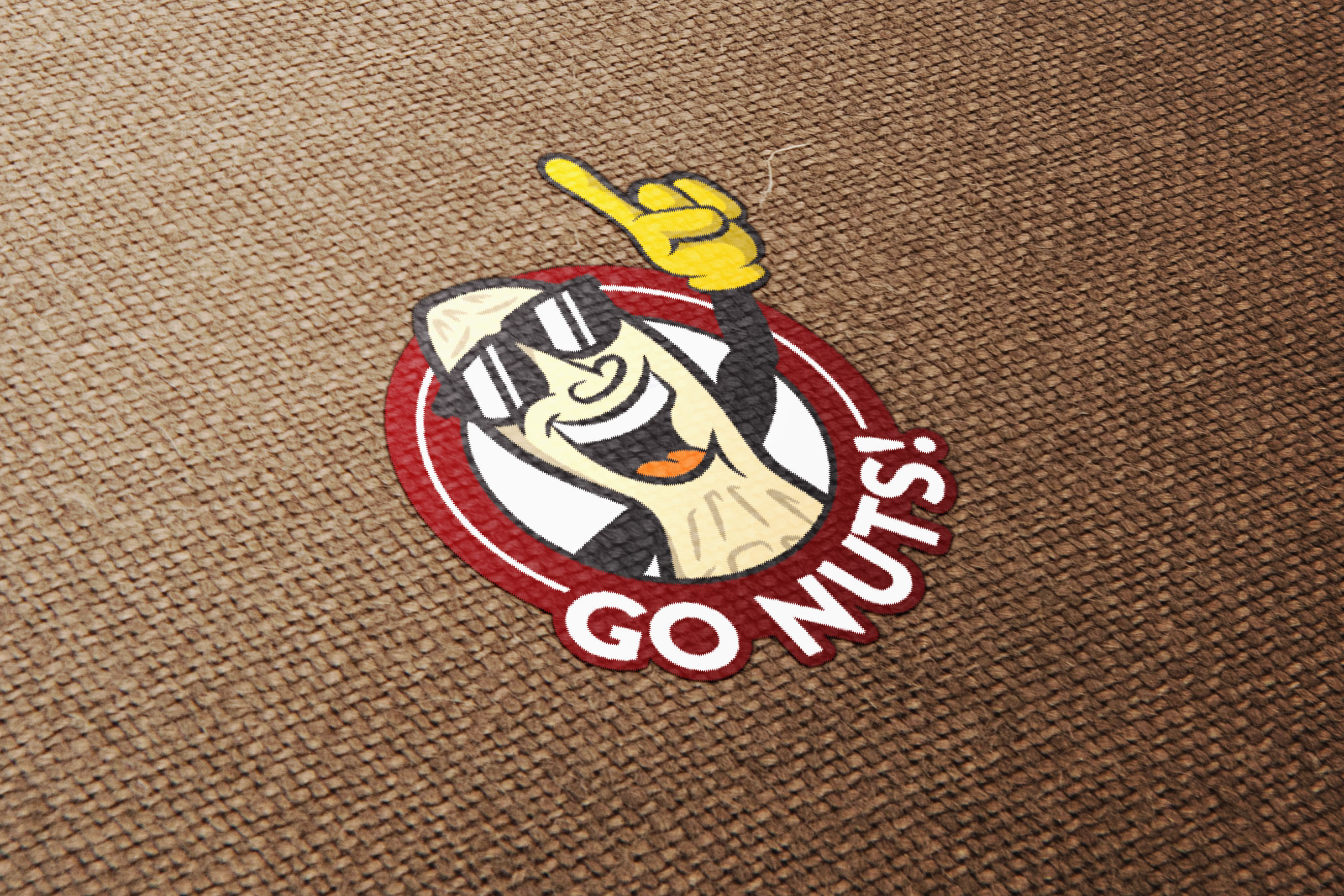 Whitley's Peanuts Mascot "Whit" – on a bag of nuts